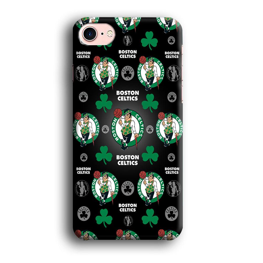 NBA Boston Celtic Basketball 001 iPhone SE 2020 Case-Plastic / Full Wrap (3D Case)-Xtracase