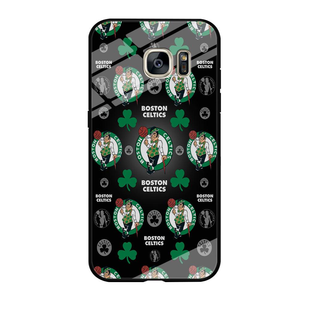 NBA Boston Celtic Basketball 001 Samsung Galaxy S7 Edge Case-Tempered Glass Case-Xtracase