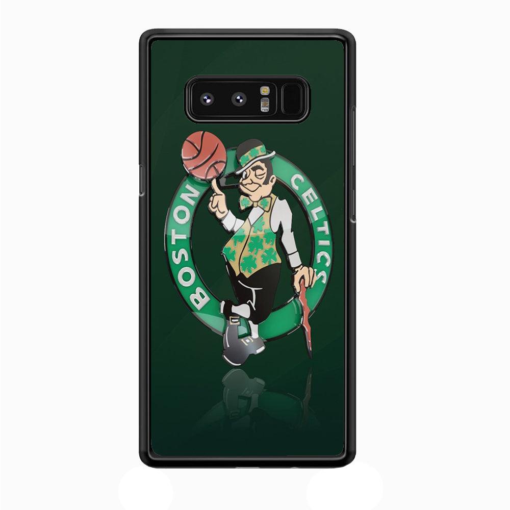 NBA Boston Celtic Basketball 002 Samsung Galaxy Note 8 Case-Plastic / Full Wrap (3D Case)-Xtracase