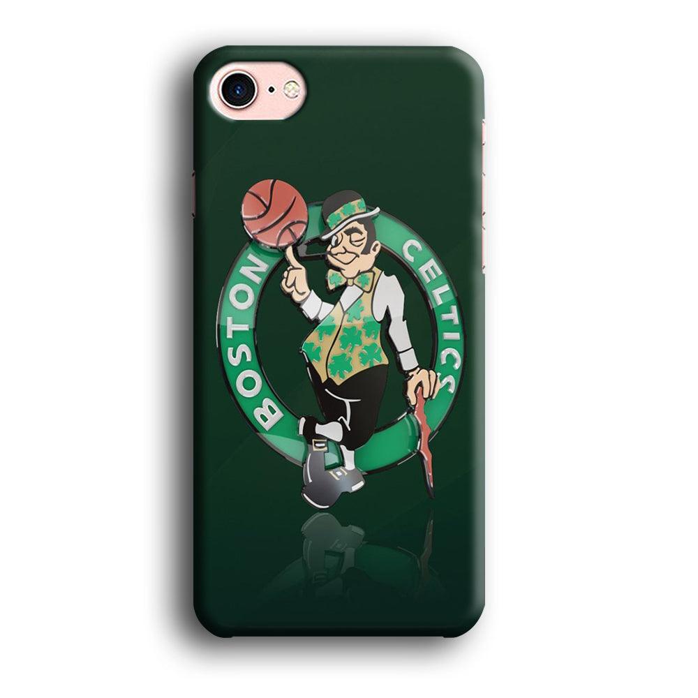 NBA Boston Celtic Basketball 002 iPhone SE 2020 Case-Plastic / Full Wrap (3D Case)-Xtracase