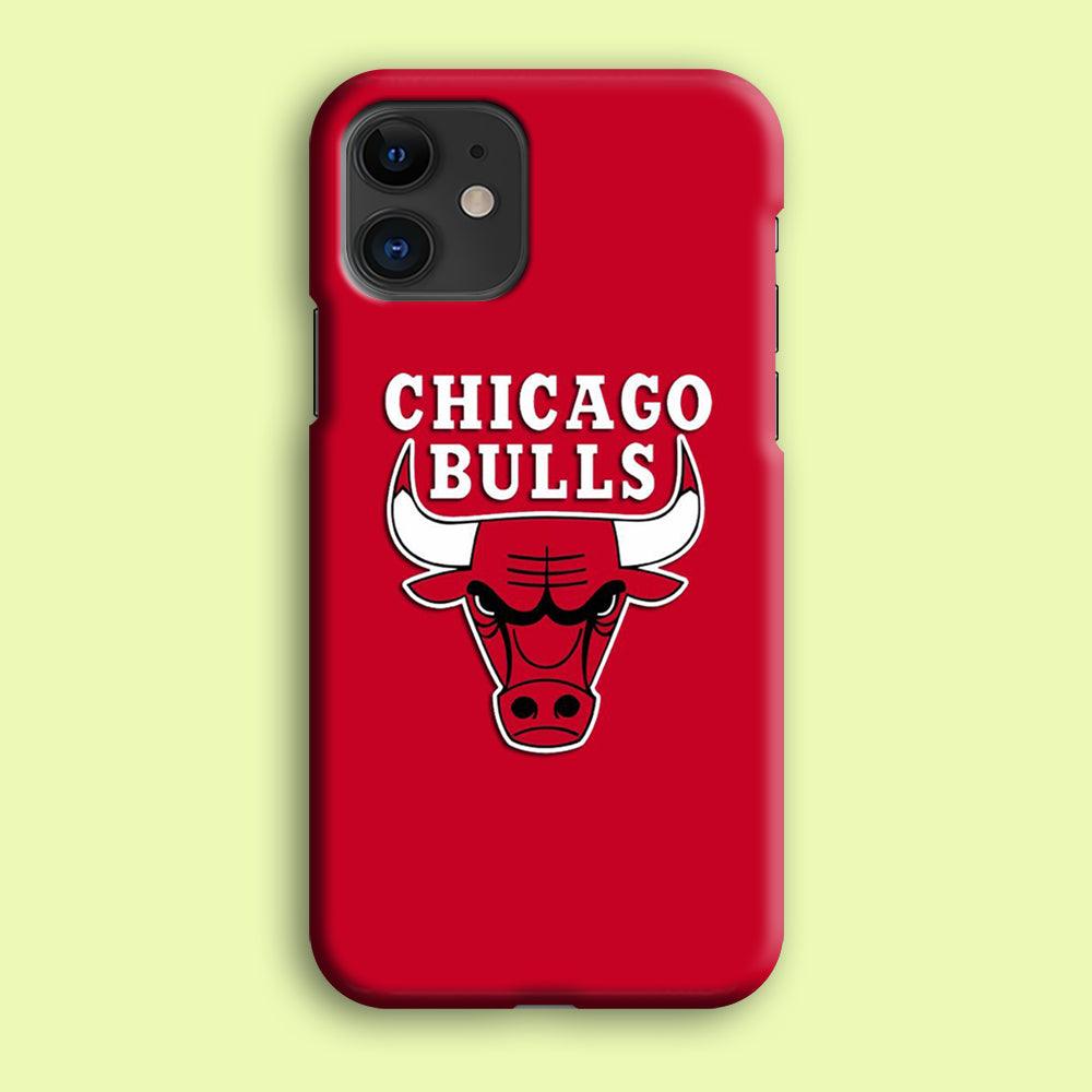 NBA Chicago Bulls Basketball 001 iPhone 12 Case-Plastic / Full Wrap (3D Case)-Xtracase