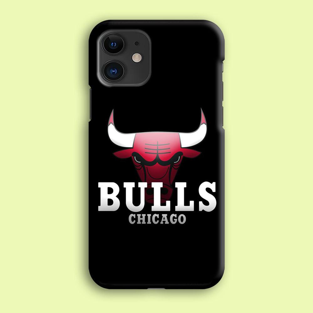 NBA Chicago Bulls Basketball 002 iPhone 12 Case-Plastic / Full Wrap (3D Case)-Xtracase