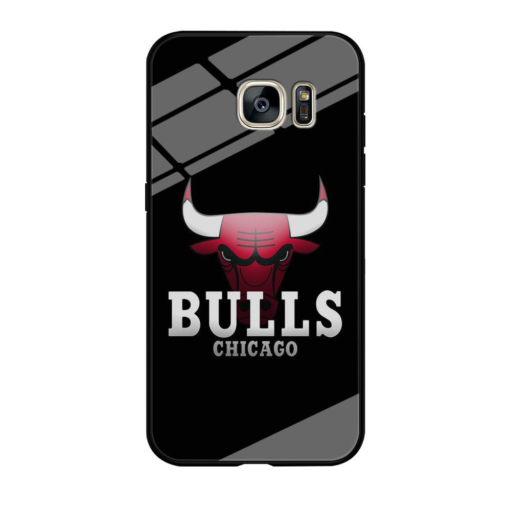 NBA Chicago Bulls Basketball 002 Samsung Galaxy S7 Edge Case-Tempered Glass Case-Xtracase