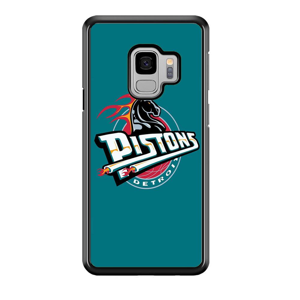 NBA Detroit Pistons Basketball 001 Samsung Galaxy S9 Case-Plastic / Full Wrap (3D Case)-Xtracase