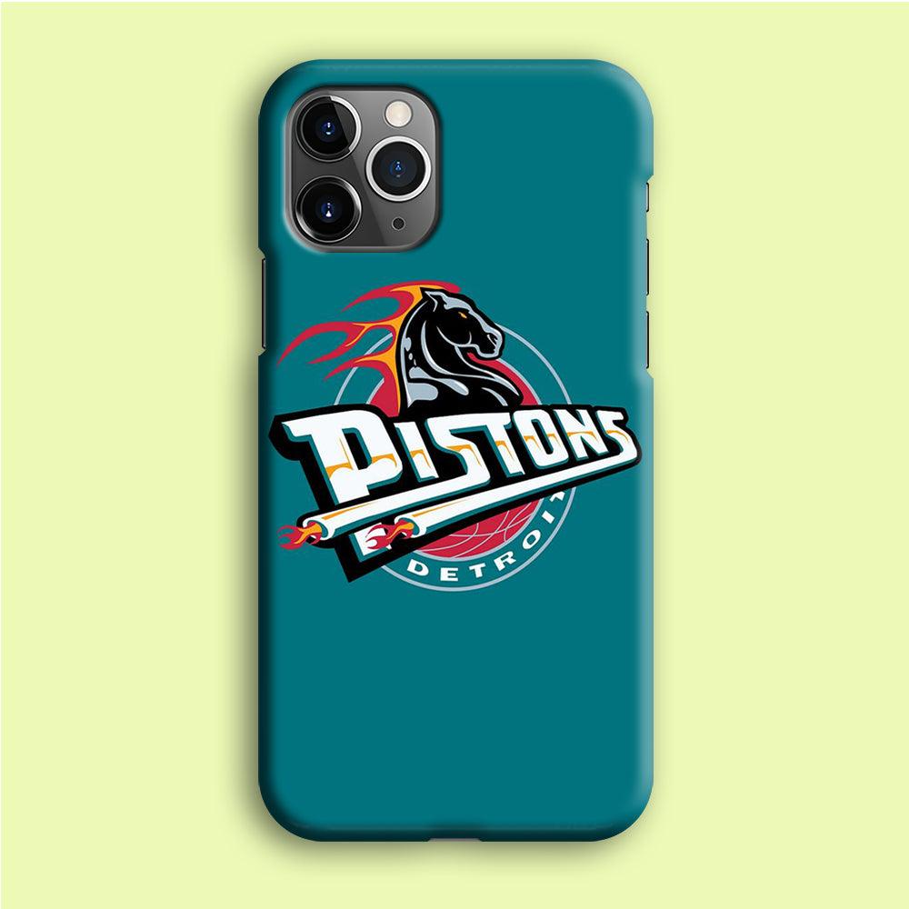 NBA Detroit Pistons Basketball 001 iPhone 12 Pro Case-Plastic / Full Wrap (3D Case)-Xtracase
