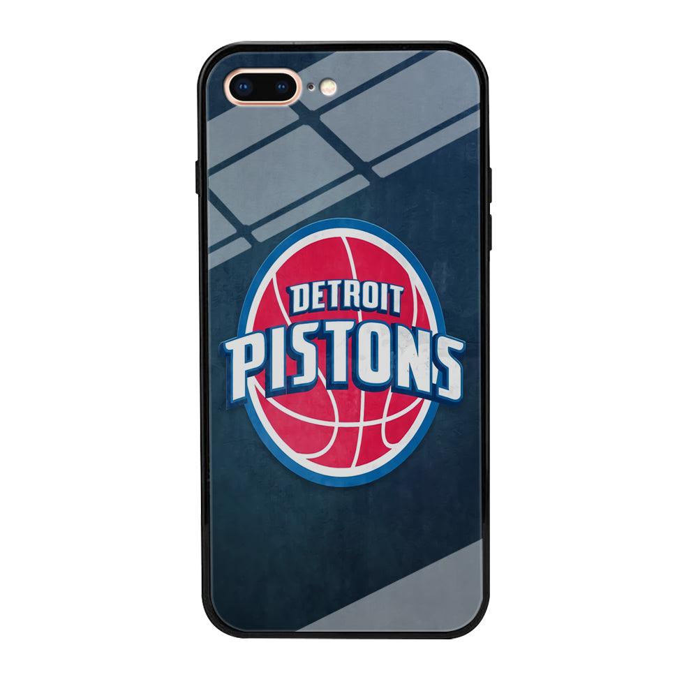 NBA Detroit Pistons Basketball 002 iPhone 7 Plus Case-Tempered Glass Case-Xtracase