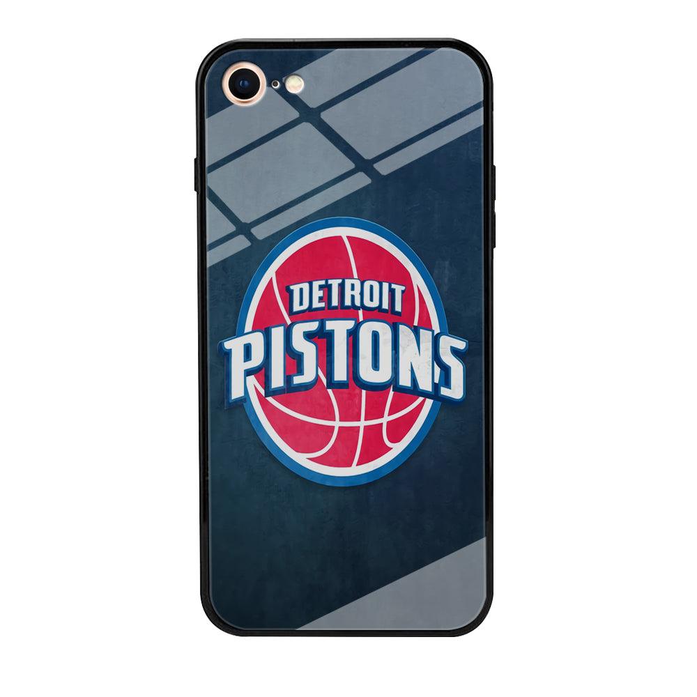 NBA Detroit Pistons Basketball 002 iPhone 7 Case-Tempered Glass Case-Xtracase