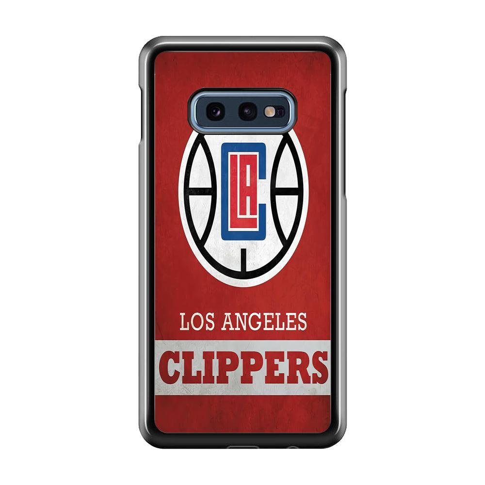 NBA Los Angeles Clippers Basketball 001 Samsung Galaxy S10E Case-Plastic / Full Wrap (3D Case)-Xtracase