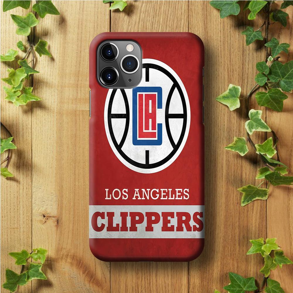 NBA Los Angeles Clippers Basketball 001 iPhone 11 Pro Max Case-Plastic / Full Wrap (3D Case)-Xtracase