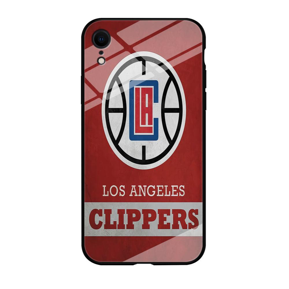 NBA Los Angeles Clippers Basketball 001 iPhone XR Case-Tempered Glass Case-Xtracase