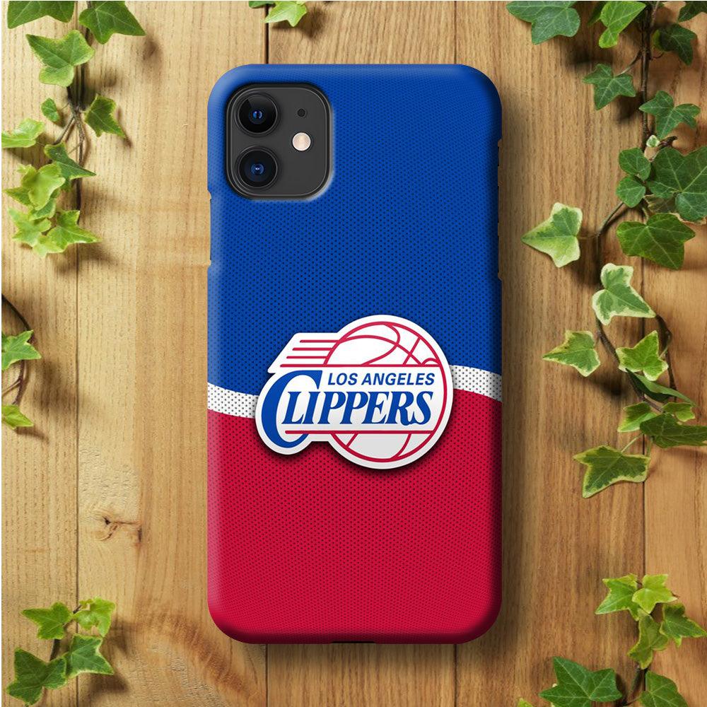 NBA Los Angeles Clippers Basketball 002 iPhone 11 Case-Plastic / Full Wrap (3D Case)-Xtracase