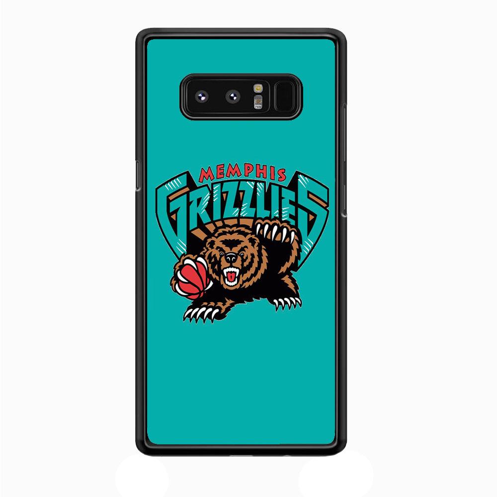 NBA Memphis Grizzlies Basketball 002 Samsung Galaxy Note 8 Case-Plastic / Full Wrap (3D Case)-Xtracase