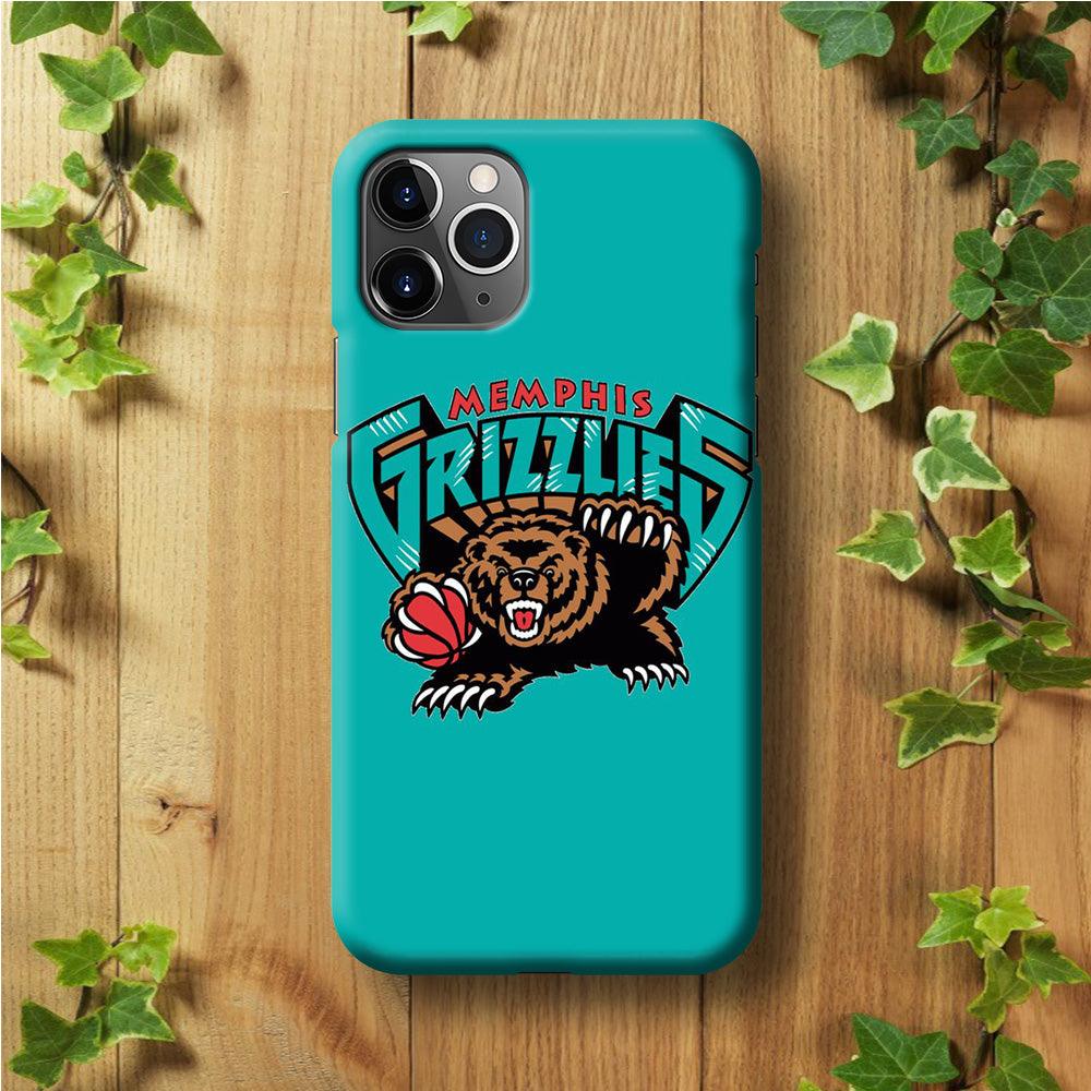 NBA Memphis Grizzlies Basketball 002 iPhone 11 Pro Case-Plastic / Full Wrap (3D Case)-Xtracase