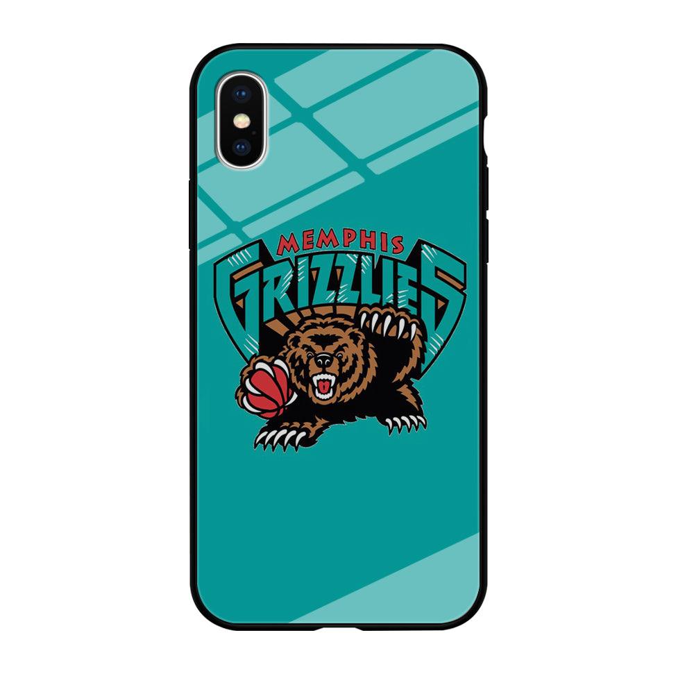 NBA Memphis Grizzlies Basketball 002 iPhone X Case-Tempered Glass Case-Xtracase