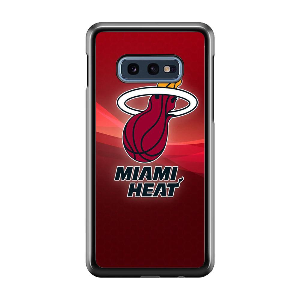 NBA Miami Heat Basketball 001 Samsung Galaxy S10E Case-Plastic / Full Wrap (3D Case)-Xtracase