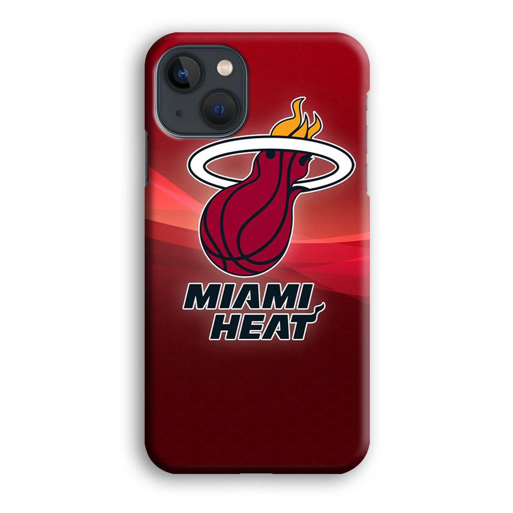 NBA Miami Heat Basketball 001 iPhone 13 Mini Case-Plastic / Full Wrap (3D Case)-Xtracase