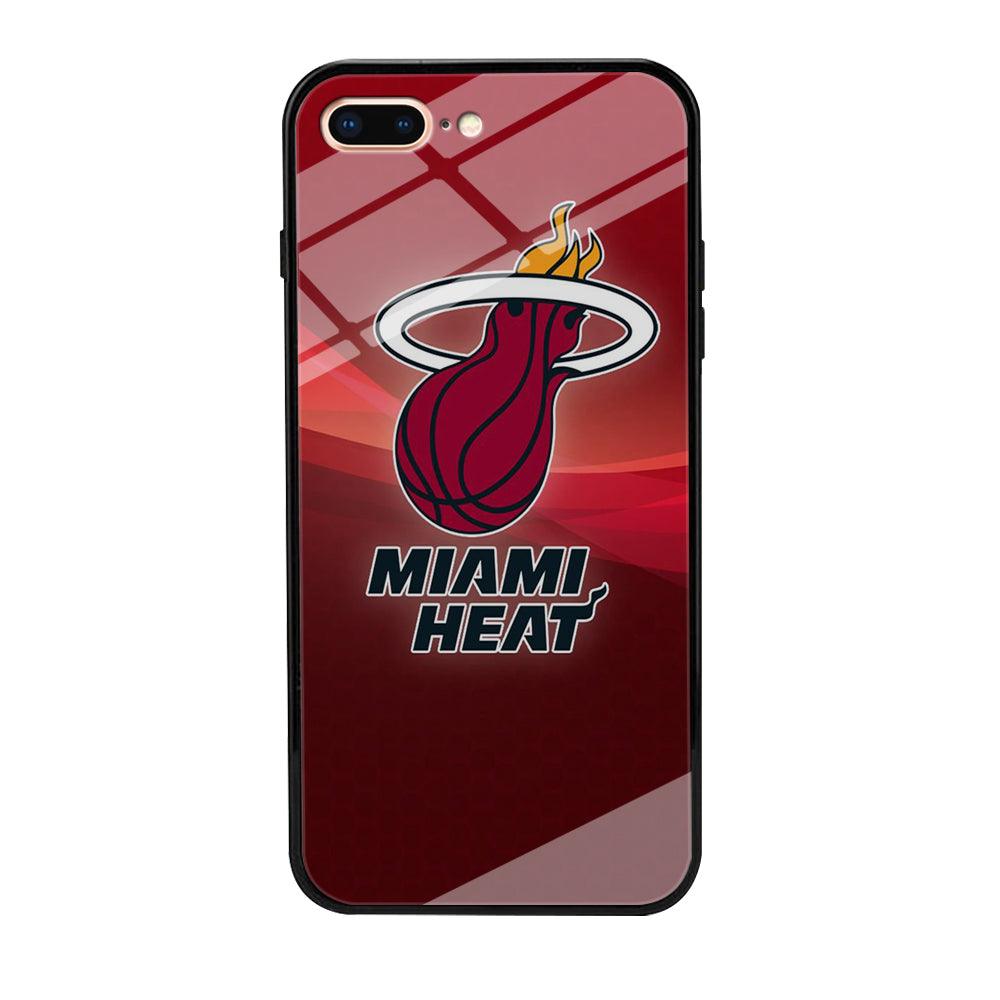 NBA Miami Heat Basketball 001 iPhone 7 Plus Case-Tempered Glass Case-Xtracase