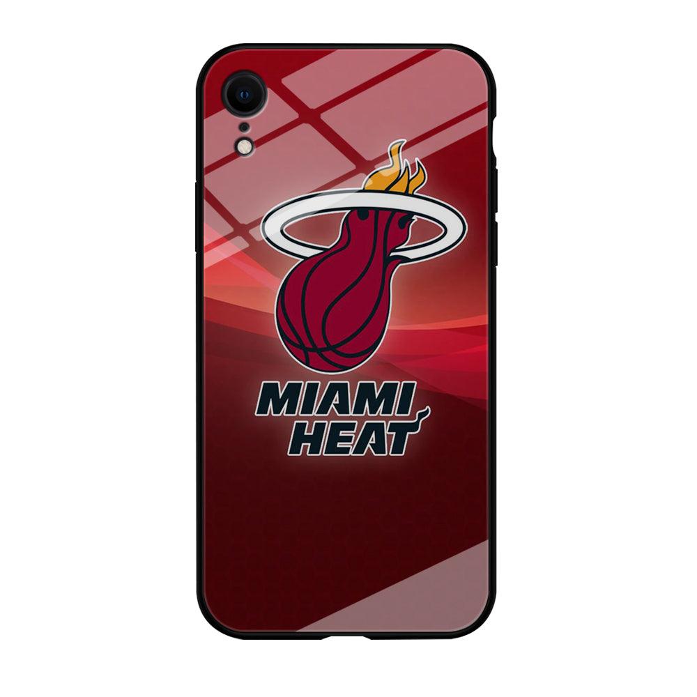 NBA Miami Heat Basketball 001 iPhone XR Case-Tempered Glass Case-Xtracase