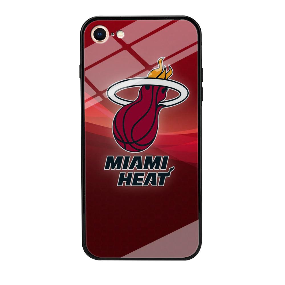NBA Miami Heat Basketball 001 iPhone 7 Case-Tempered Glass Case-Xtracase