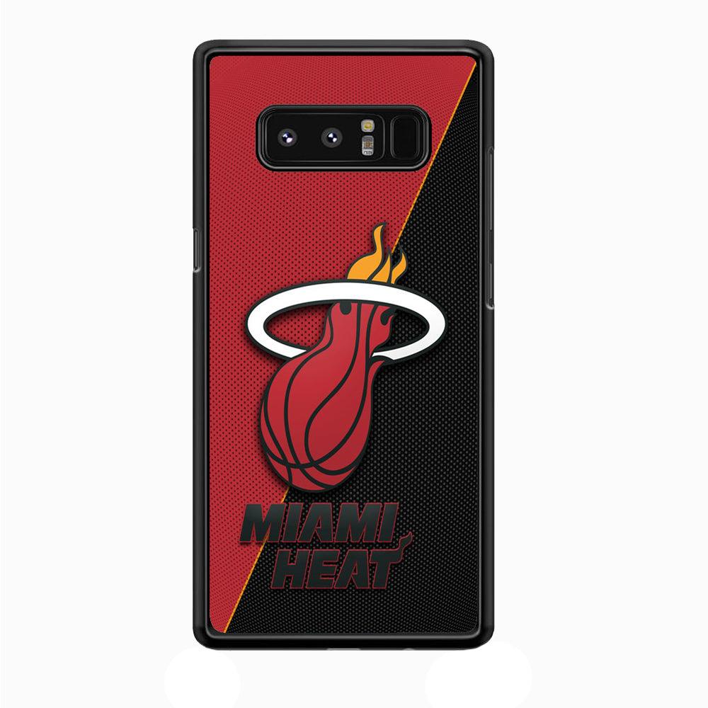 NBA Miami Heat Basketball 002 Samsung Galaxy Note 8 Case-Plastic / Full Wrap (3D Case)-Xtracase