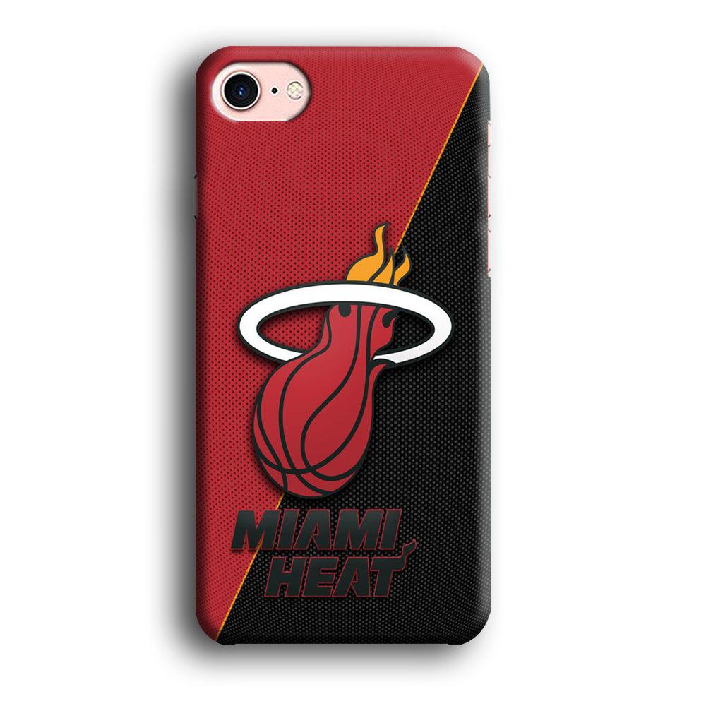 NBA Miami Heat Basketball 002 iPhone SE 2020 Case-Plastic / Full Wrap (3D Case)-Xtracase