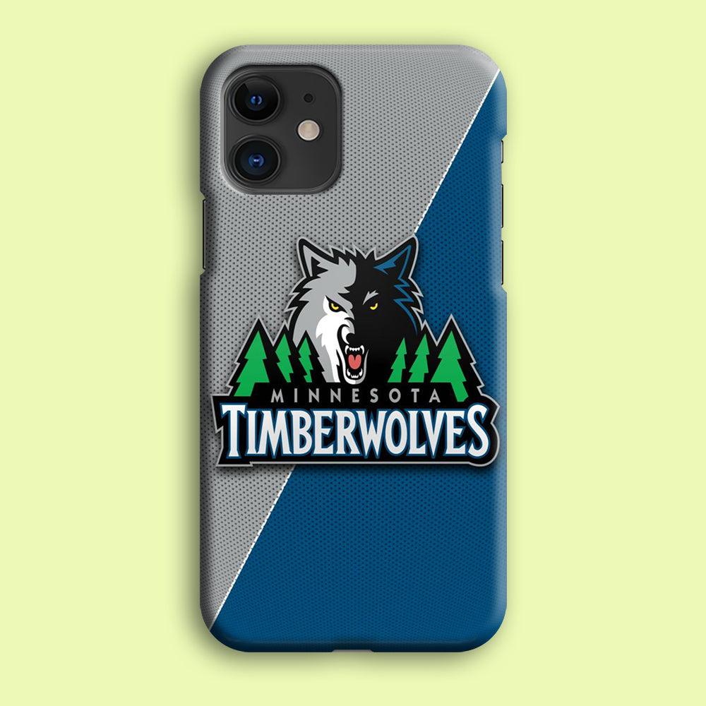 NBA Minnesota Timberwolves Basketball 001 iPhone 12 Case-Plastic / Full Wrap (3D Case)-Xtracase