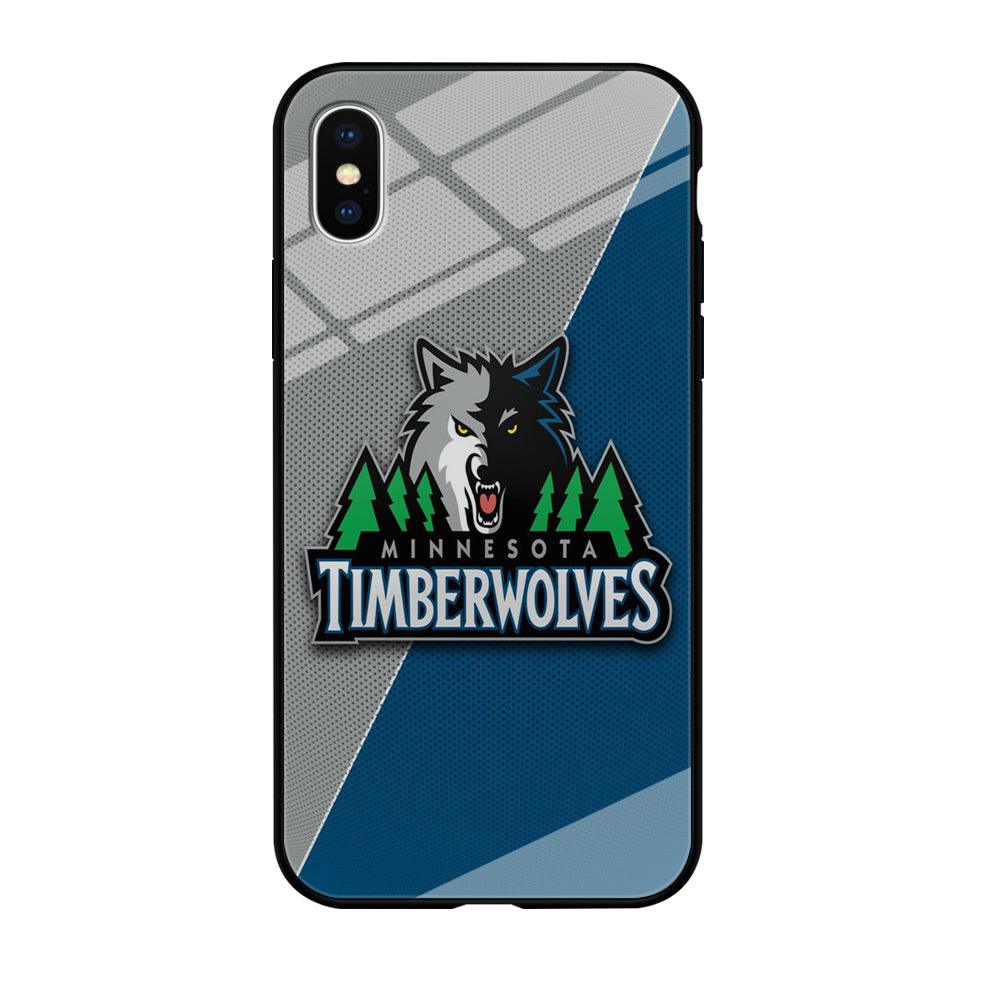 NBA Minnesota Timberwolves Basketball 001 iPhone Xs Max Case-Tempered Glass Case-Xtracase