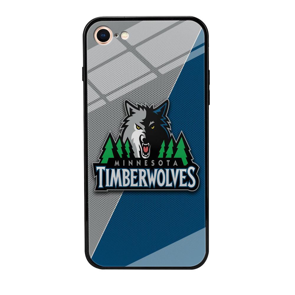 NBA Minnesota Timberwolves Basketball 001 iPhone 8 Case-Tempered Glass Case-Xtracase