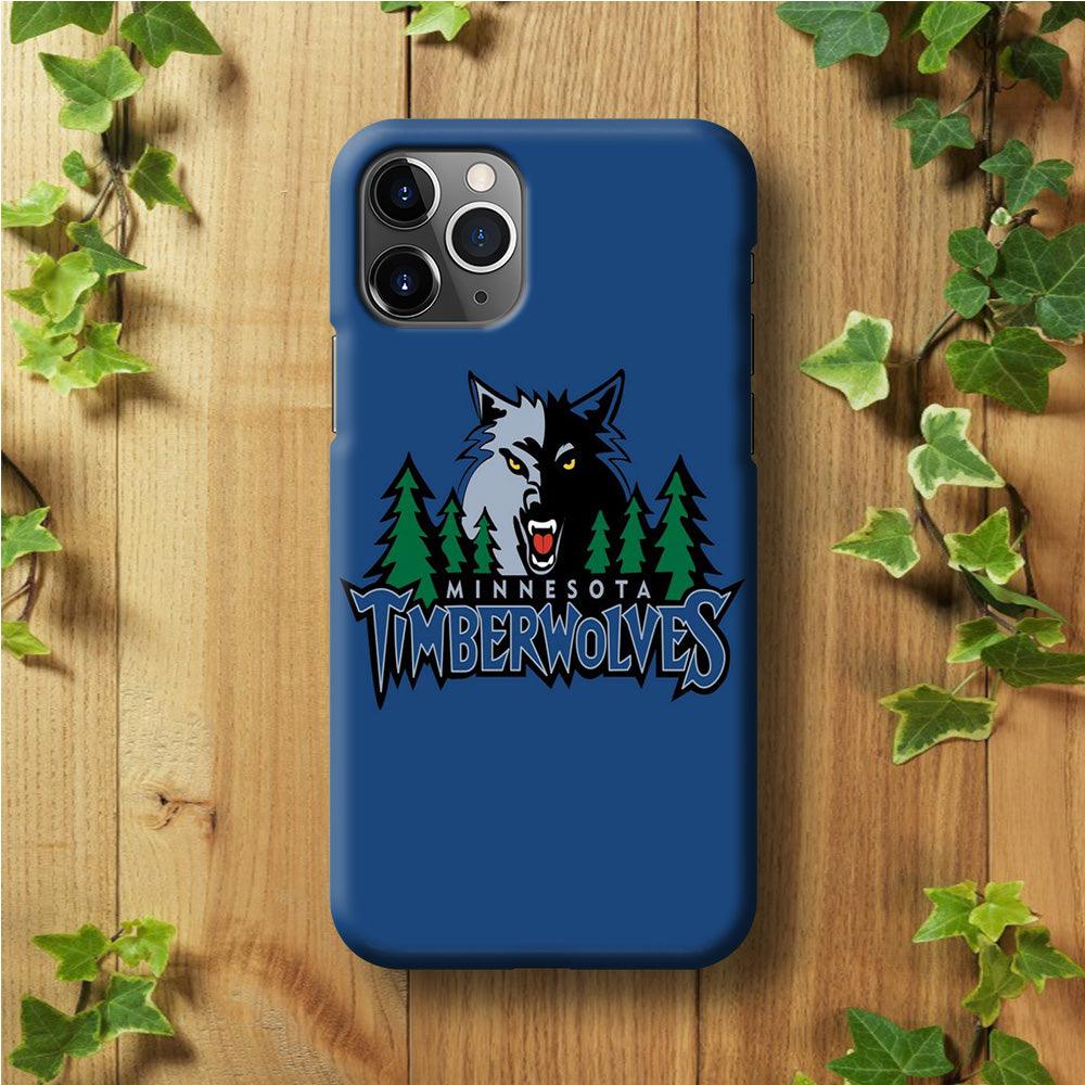 NBA Minnesota Timberwolves Basketball 002 iPhone 11 Pro Max Case-Plastic / Full Wrap (3D Case)-Xtracase