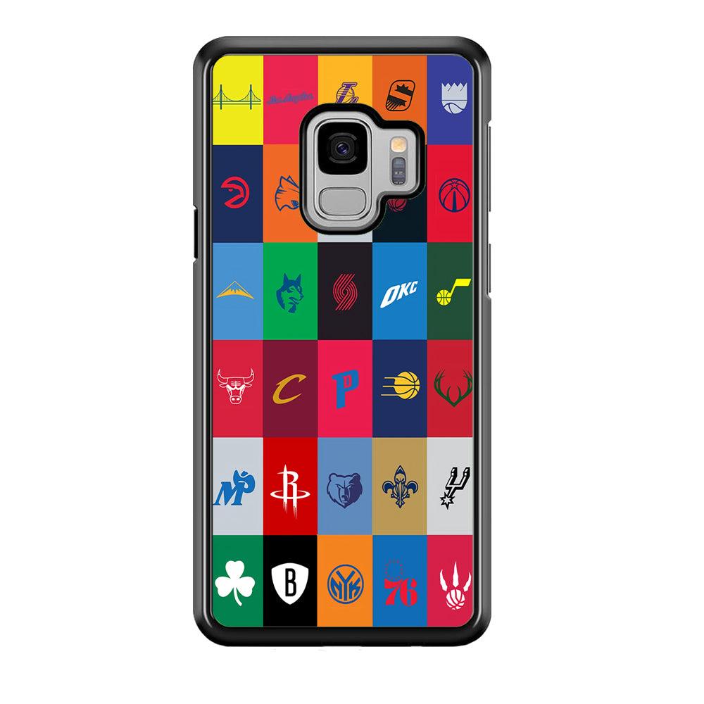NBA Team Logos Samsung Galaxy S9 Case-Plastic / Full Wrap (3D Case)-Xtracase
