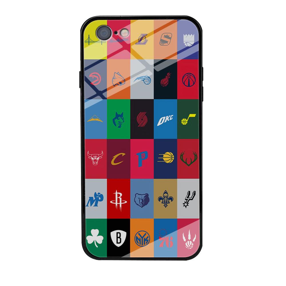 NBA Team Logos iPhone 6 | 6s Case-Tempered Glass Case-Xtracase