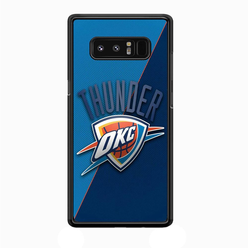 NBA Thunder Basketball 001 Samsung Galaxy Note 8 Case-Plastic / Full Wrap (3D Case)-Xtracase