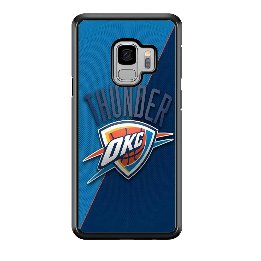NBA Thunder Basketball 001 Samsung Galaxy S9 Case-Plastic / Full Wrap (3D Case)-Xtracase