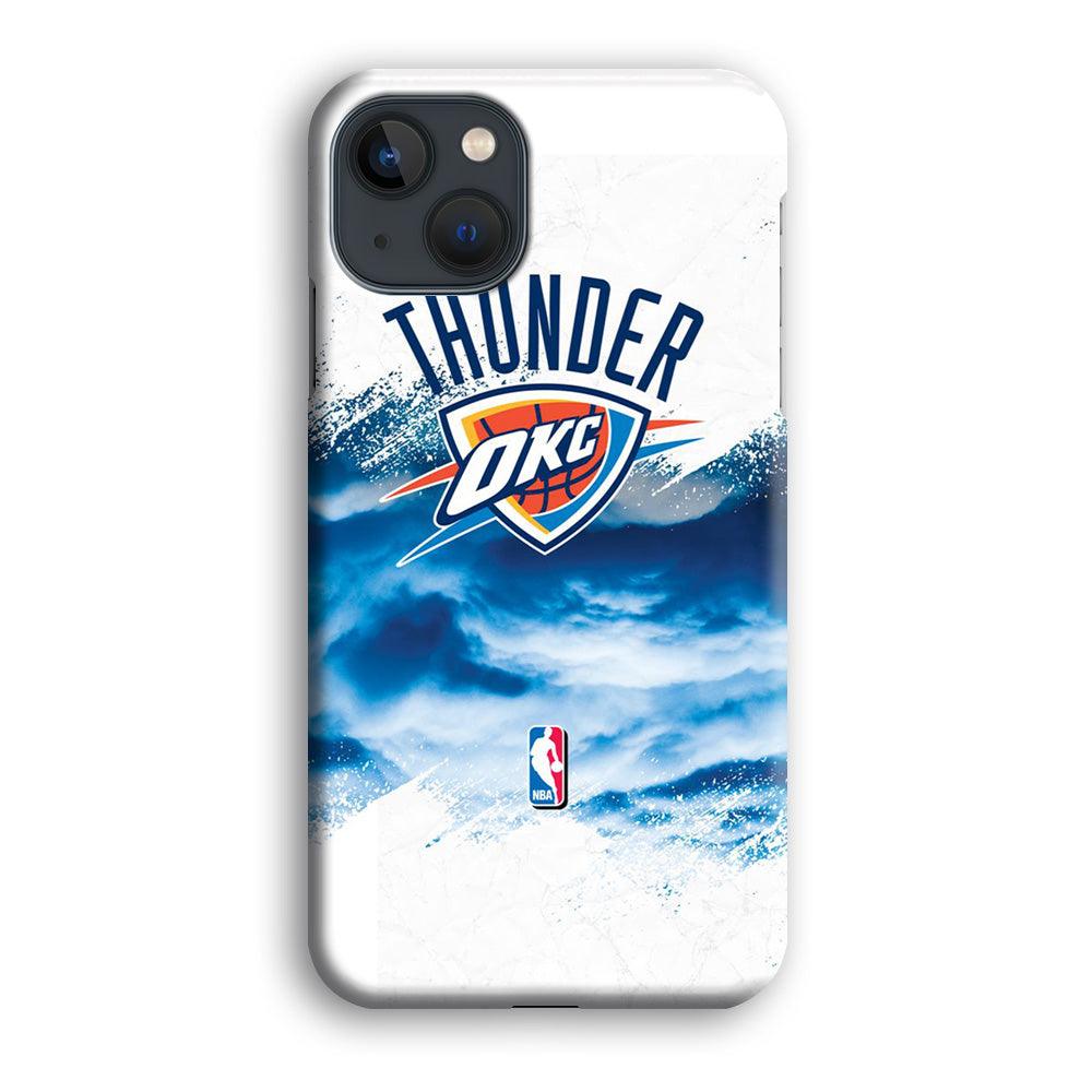NBA Thunder Basketball 002 iPhone 13 Case-Plastic / Full Wrap (3D Case)-Xtracase