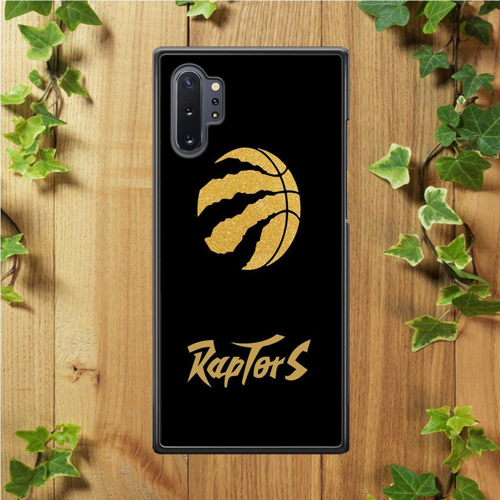 NBA Toronto Raptors Basketball 001 Samsung Galaxy Note 10 Plus Case-Rubber / Black (2D Case)-Xtracase
