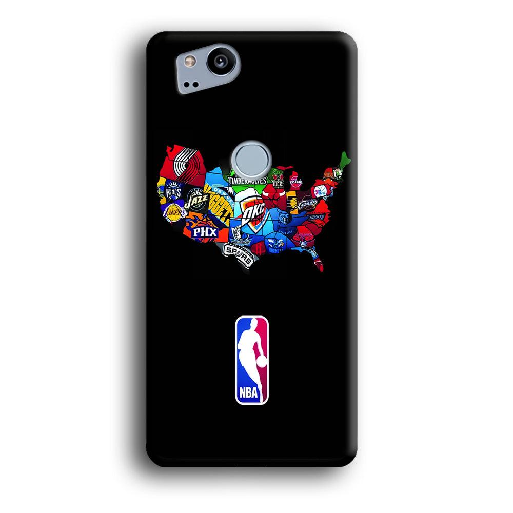 NBA Basketball Google Pixel 2 3D Case-Xtracase