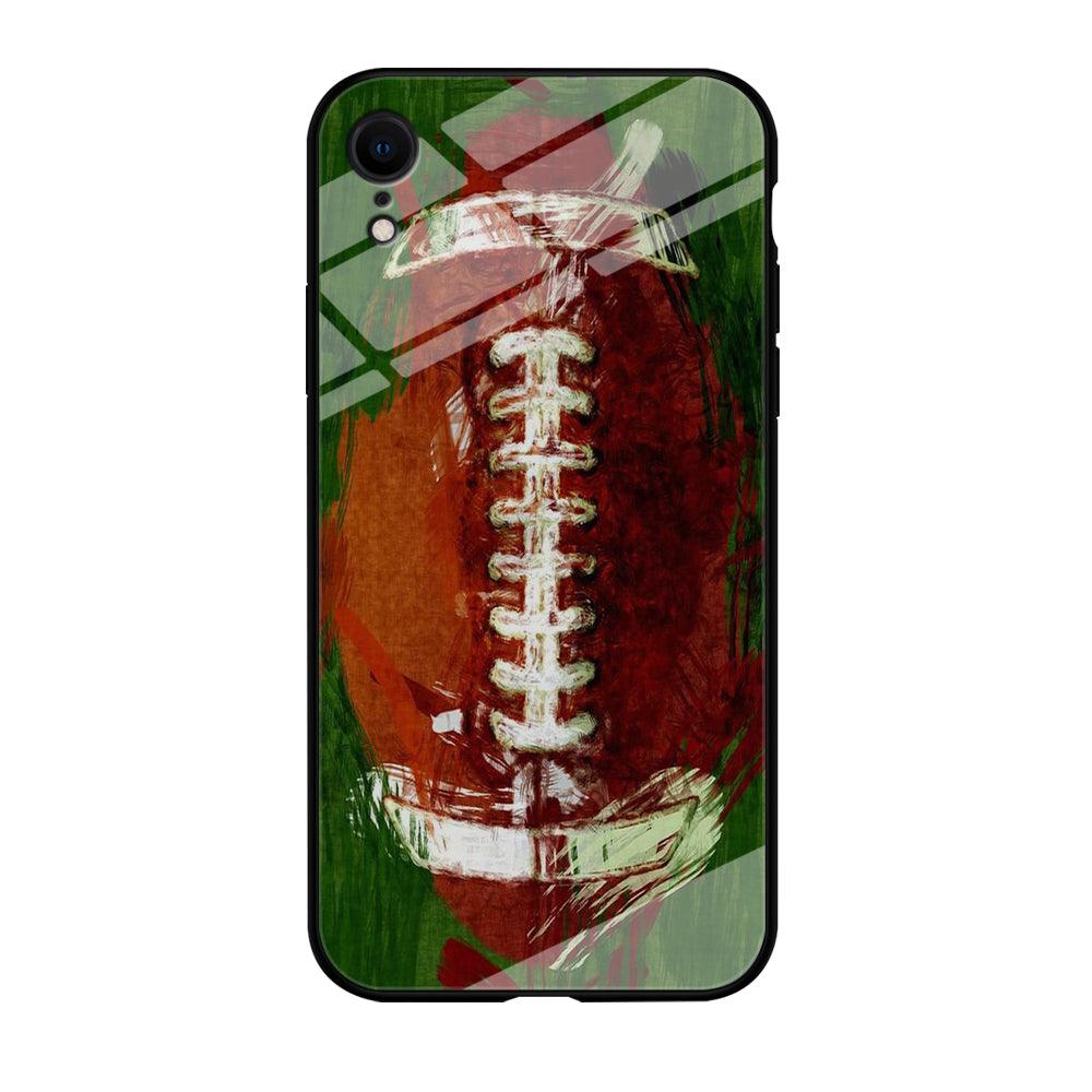 NFL American Football Art iPhone XR Case-Tempered Glass Case-Xtracase
