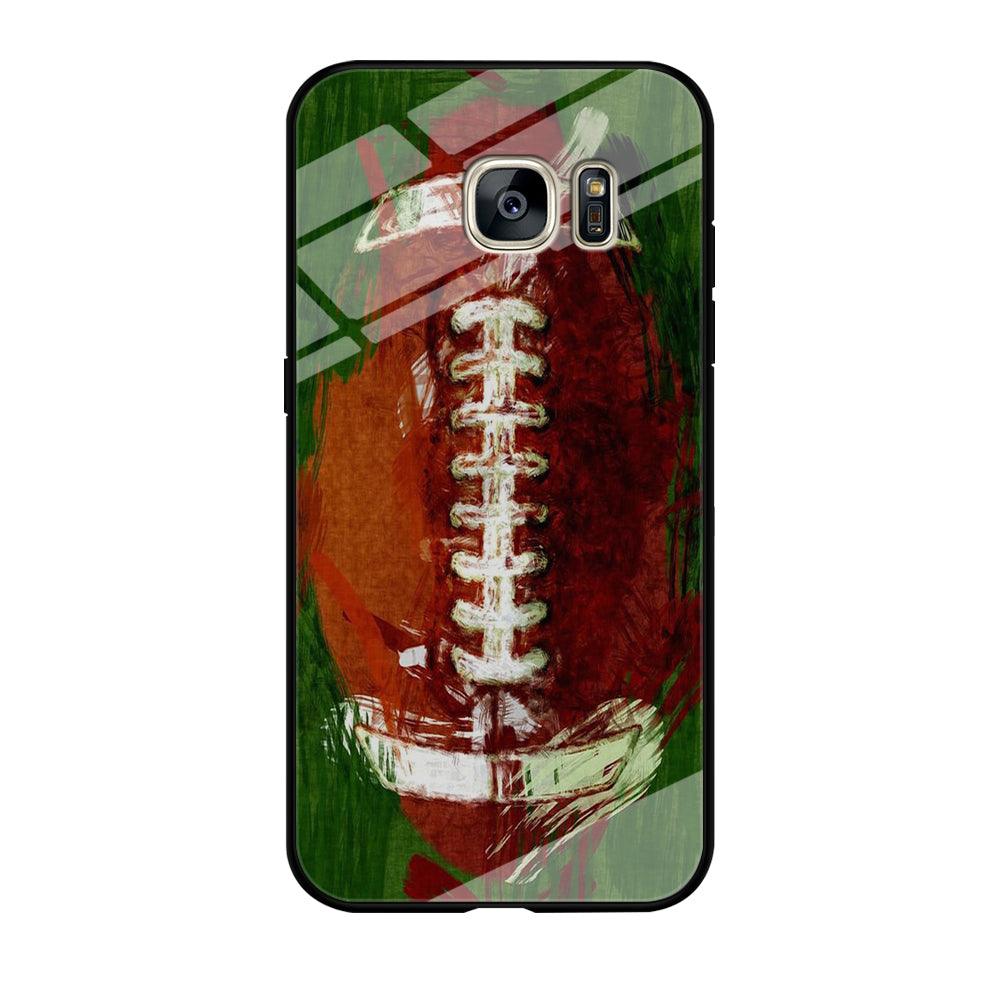 NFL American Football Art Samsung Galaxy S7 Edge Case-Tempered Glass Case-Xtracase