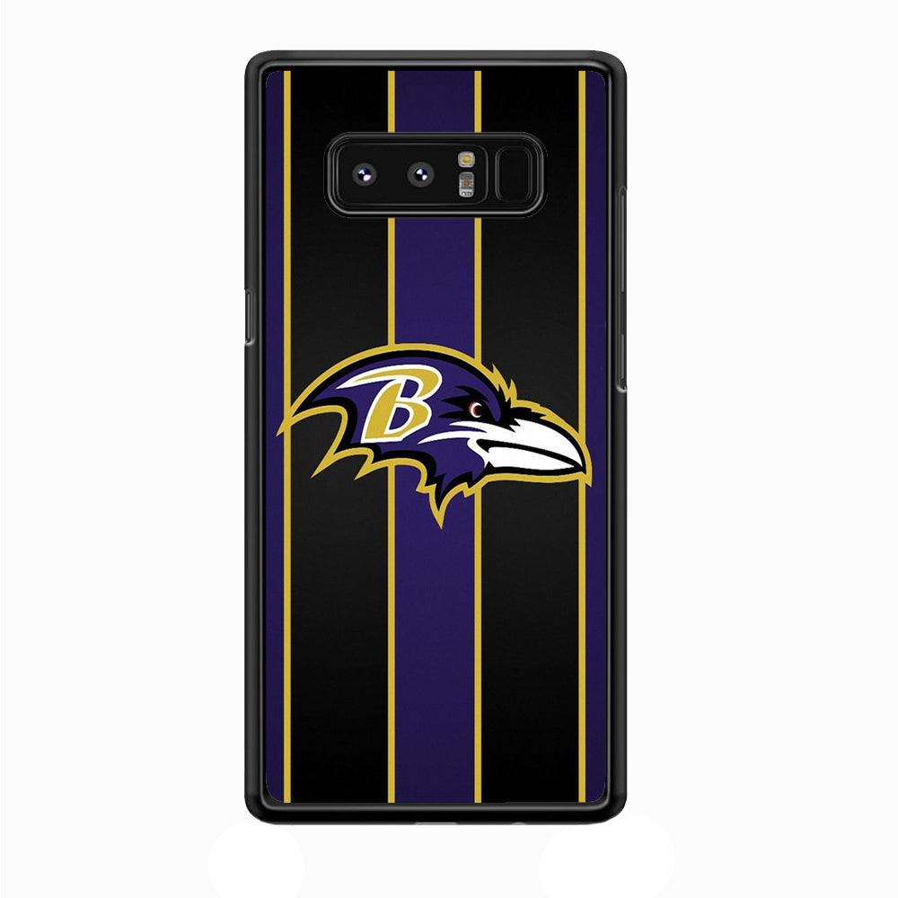 NFL Baltimore Ravens 001 Samsung Galaxy Note 8 Case-Plastic / Full Wrap (3D Case)-Xtracase