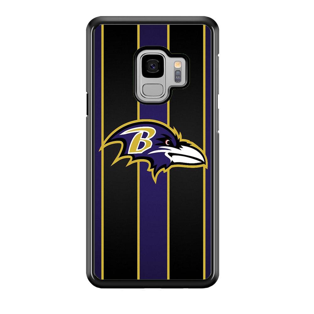 NFL Baltimore Ravens 001 Samsung Galaxy S9 Case-Plastic / Full Wrap (3D Case)-Xtracase