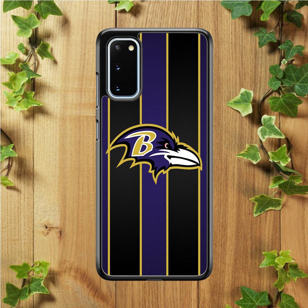 NFL Baltimore Ravens 001 Samsung Galaxy S20 Case-Plastic / Full Wrap (3D Case)-Xtracase
