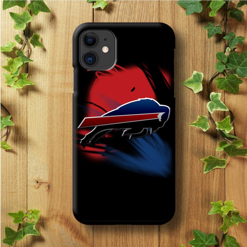 NFL Buffalo Bills 001 iPhone 11 Case-Plastic / Full Wrap (3D Case)-Xtracase