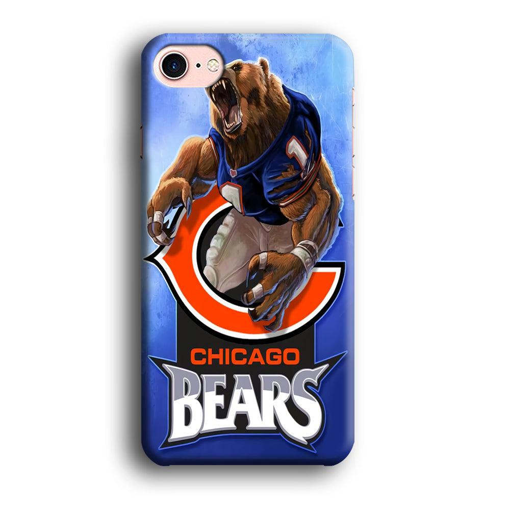 NFL Chicago Bears 001 iPhone SE 2020 Case-Plastic / Full Wrap (3D Case)-Xtracase