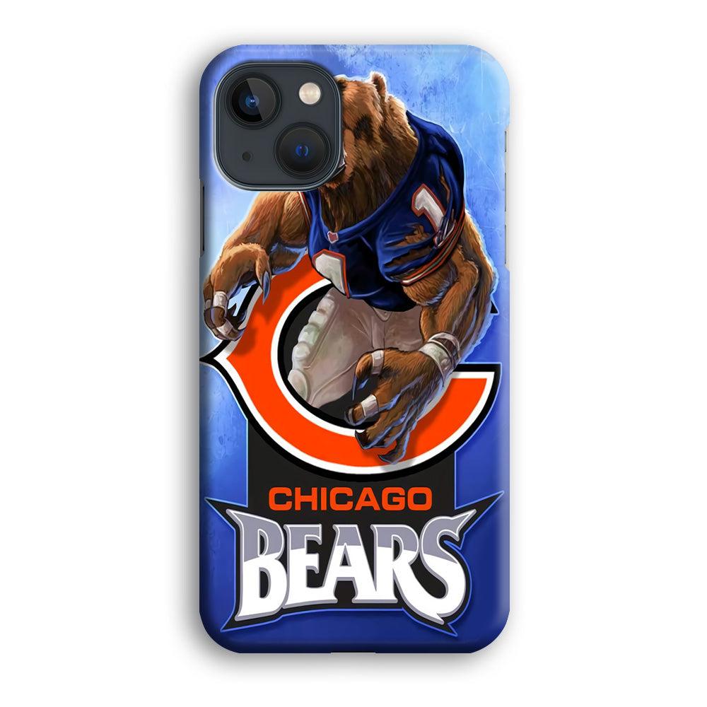 NFL Chicago Bears 001 iPhone 13 Mini Case-Plastic / Full Wrap (3D Case)-Xtracase