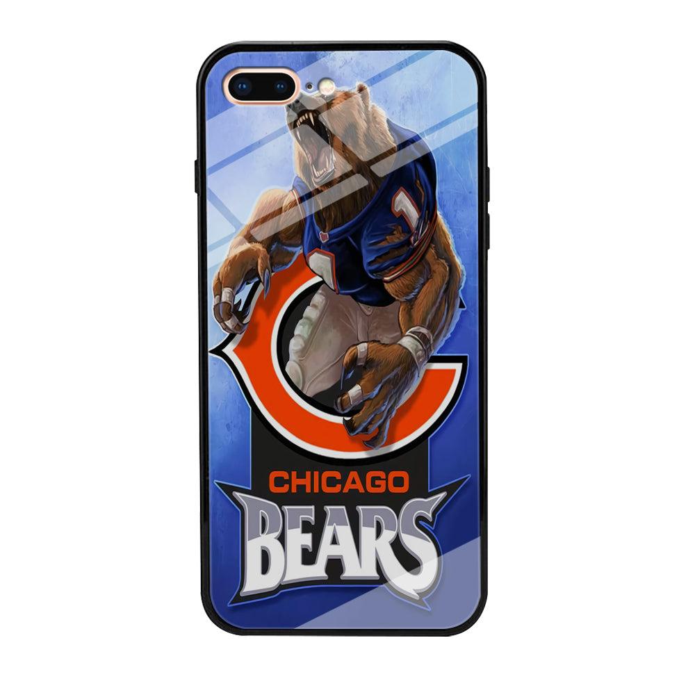 NFL Chicago Bears 001 iPhone 7 Plus Case-Tempered Glass Case-Xtracase