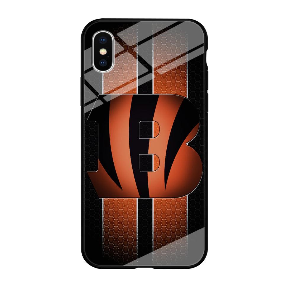 NFL Cincinnati Bengals 001 iPhone Xs Max Case-Tempered Glass Case-Xtracase