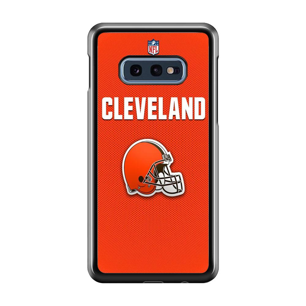 NFL Cleveland Browns 001 Samsung Galaxy S10E Case-Plastic / Full Wrap (3D Case)-Xtracase