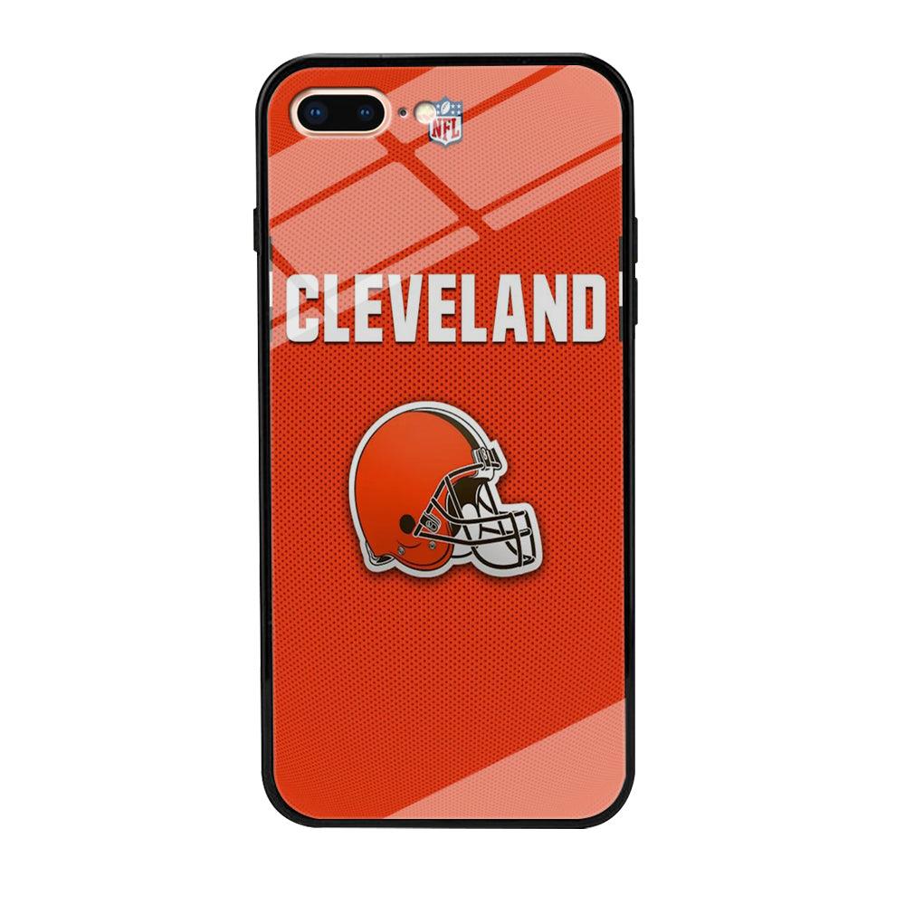 NFL Cleveland Browns 001 iPhone 7 Plus Case-Tempered Glass Case-Xtracase