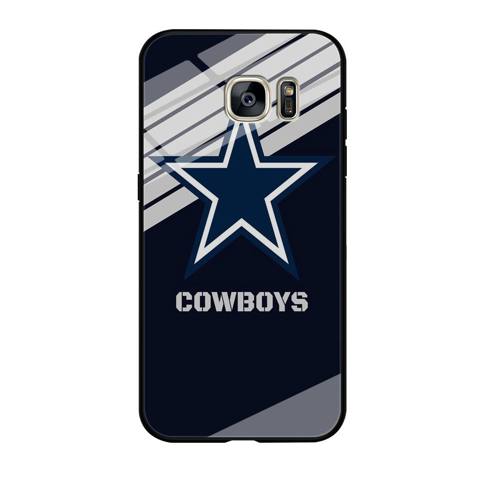 NFL Dallas Cowboys 001 Samsung Galaxy S7 Edge Case-Tempered Glass Case-Xtracase