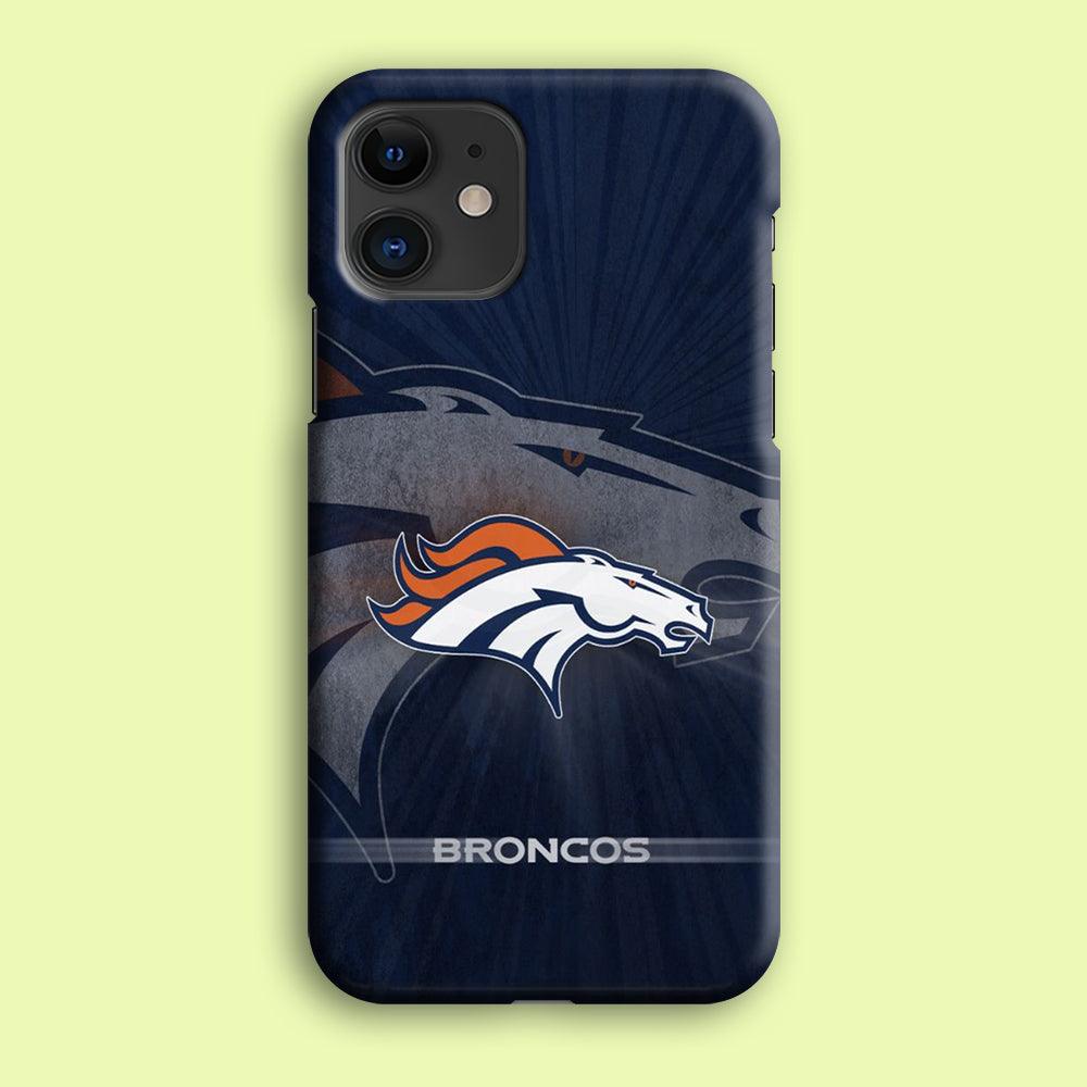 NFL Denver Broncos 001 iPhone 12 Mini Case-Plastic / Full Wrap (3D Case)-Xtracase